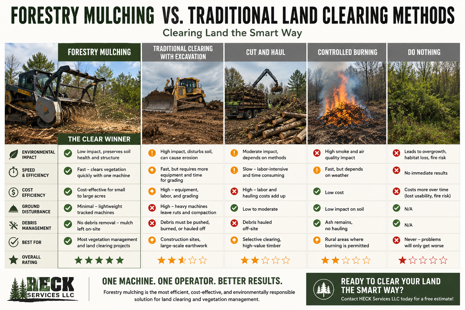 Forestry Mulching Guide: Cost, Benefits & MS Land Clearing